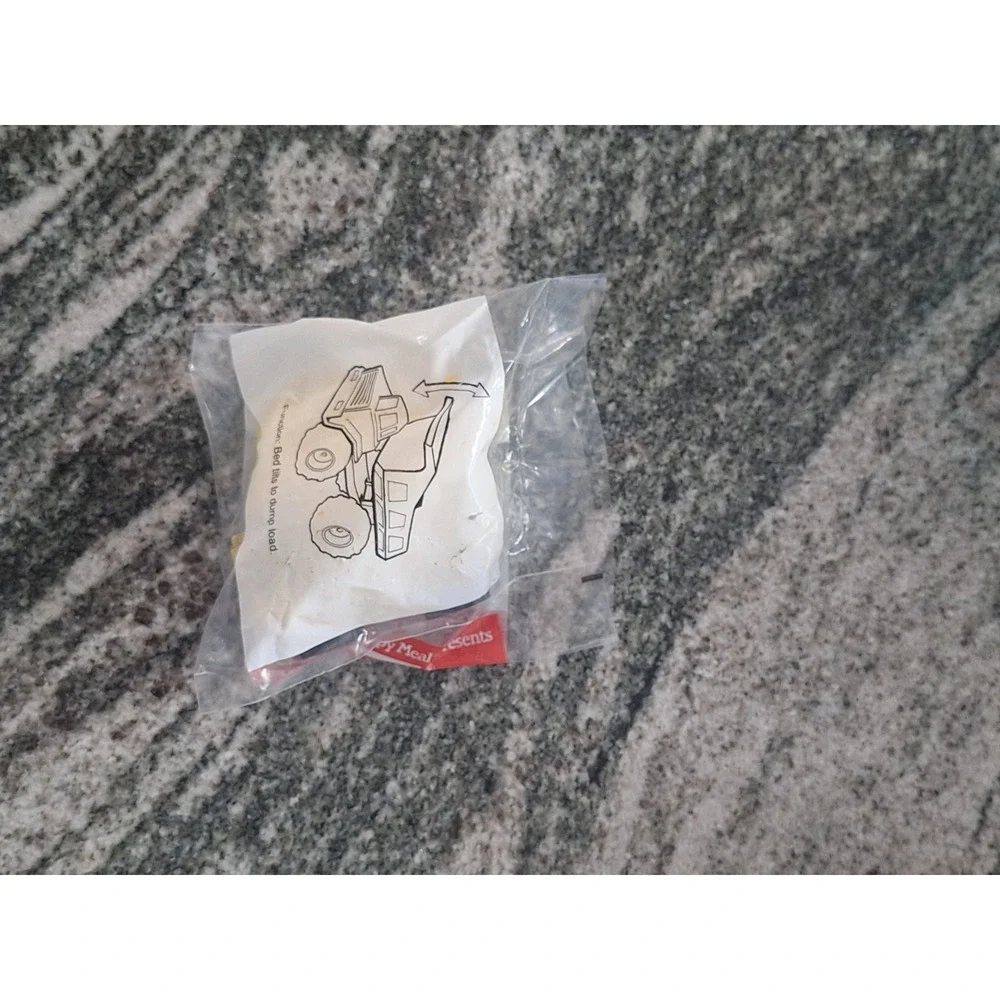 McDonalds Tonka Dump Truck Toy Vintage 90s Happy Meal Sealed Yellow Plastic 1992